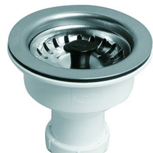 VALVULA FREGADERO PLATILLO 80MM CON REBOSADERO 